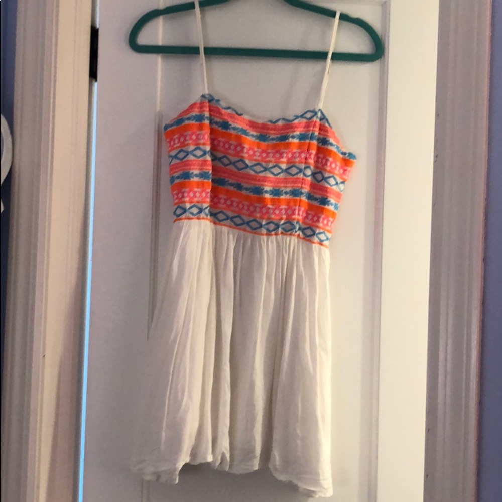Beautiful multi color and white tank dress from LF